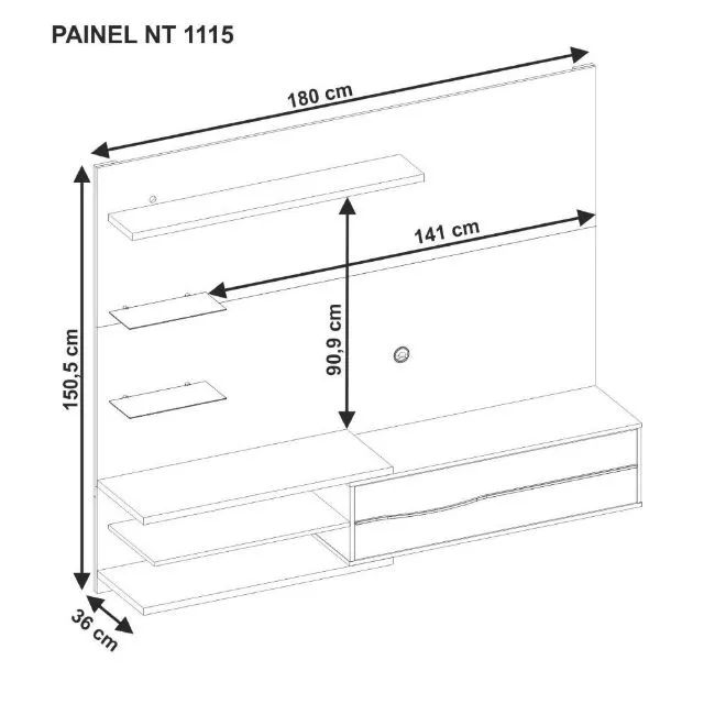 PAINEL NOTAVEL NT 1115 ATE 60 POLEGADAS - Foto 3