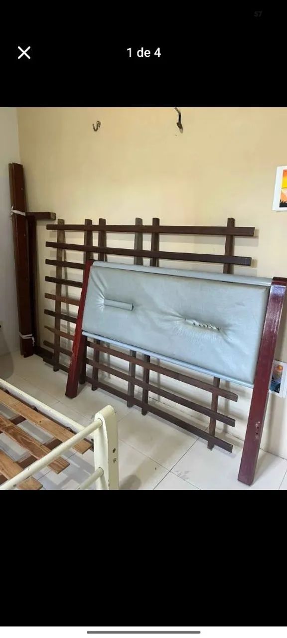 Cama de CASAL de madeira - Foto 3