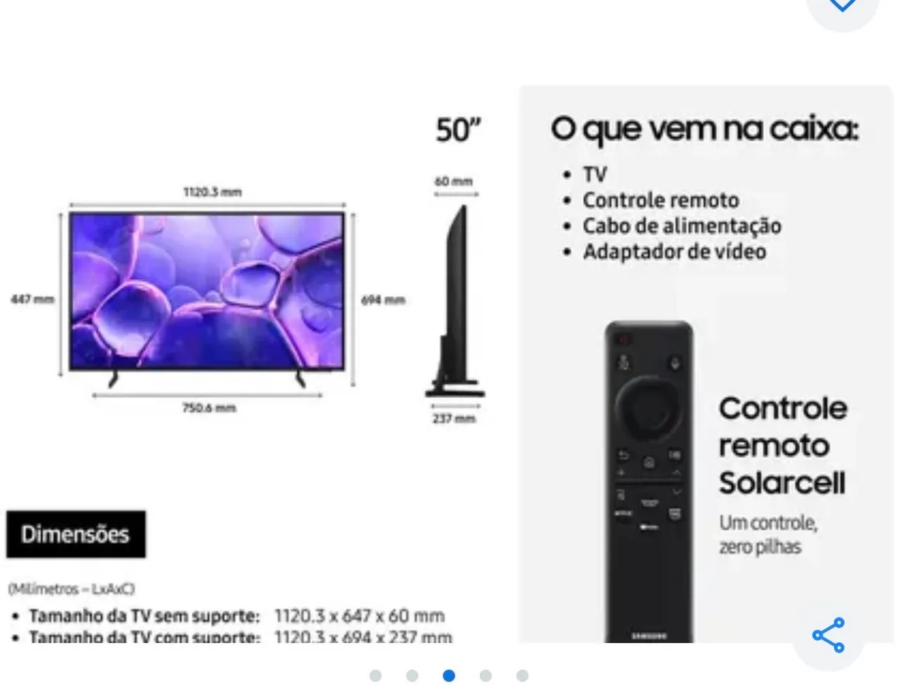 Tv Samsung 50 polegadas  - Foto 5