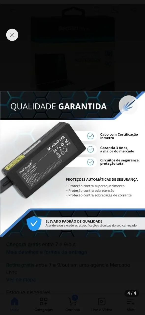 Fonte Universal Para Notebook Positivo 90w - Foto 4