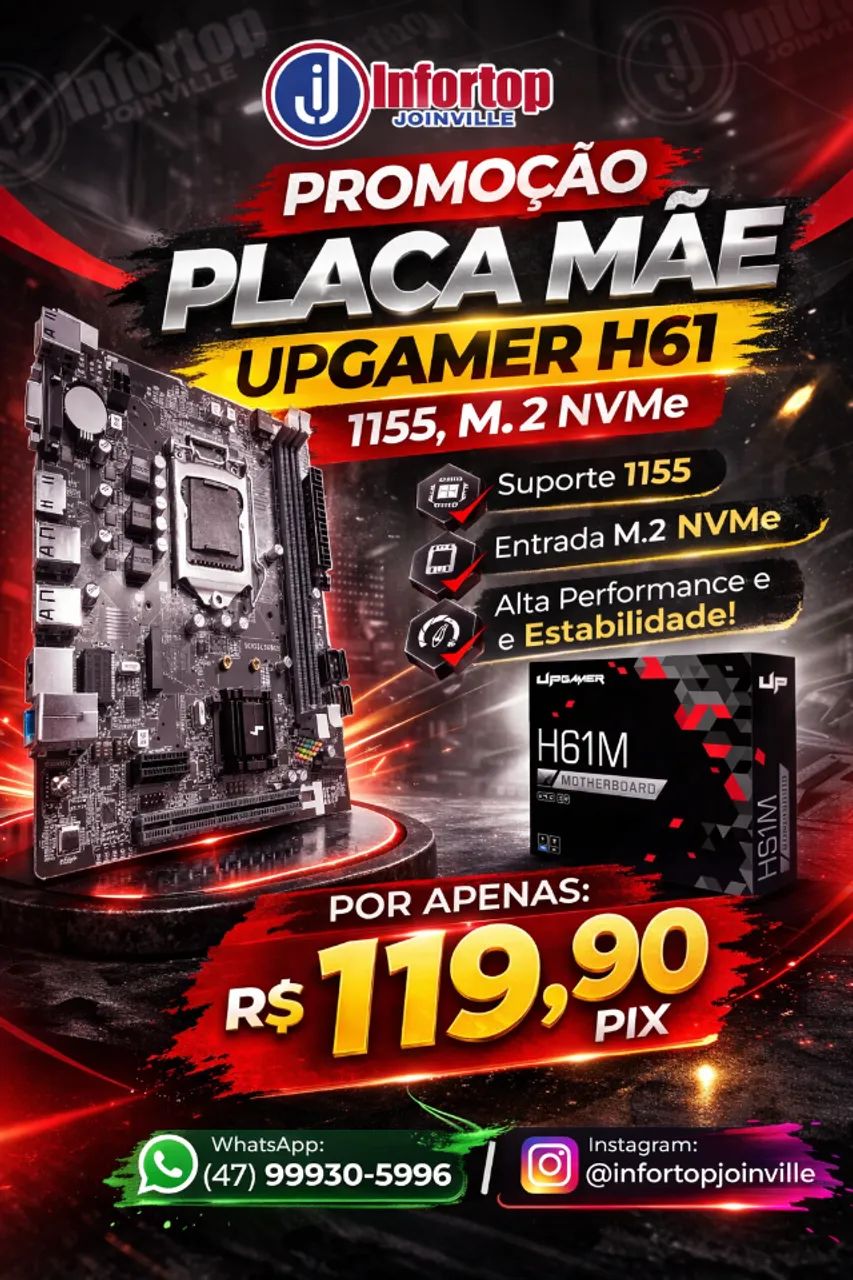 Placa mãe 1155/1150/ Nova com garantia 