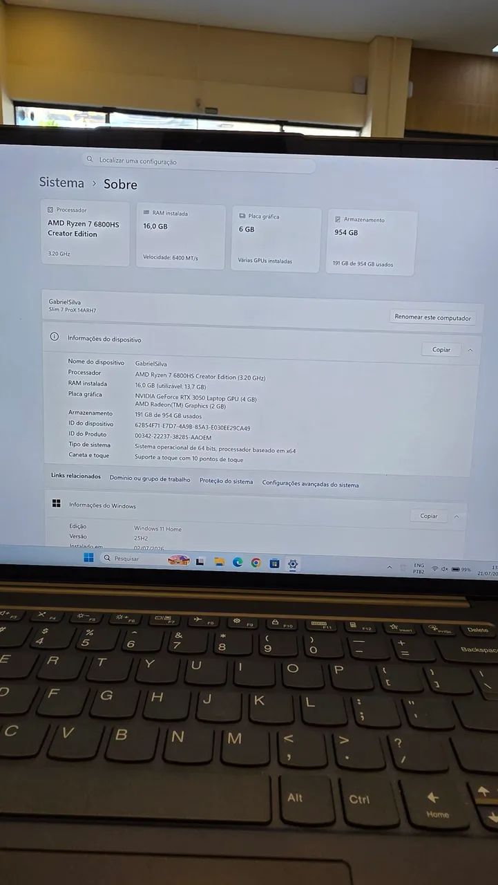 Lenovo Yoga Slim 7 Pro X - Foto 4