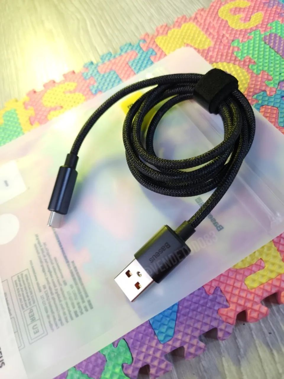 Cabo Baseus Usb C tipo C 100w 1m - Foto 5