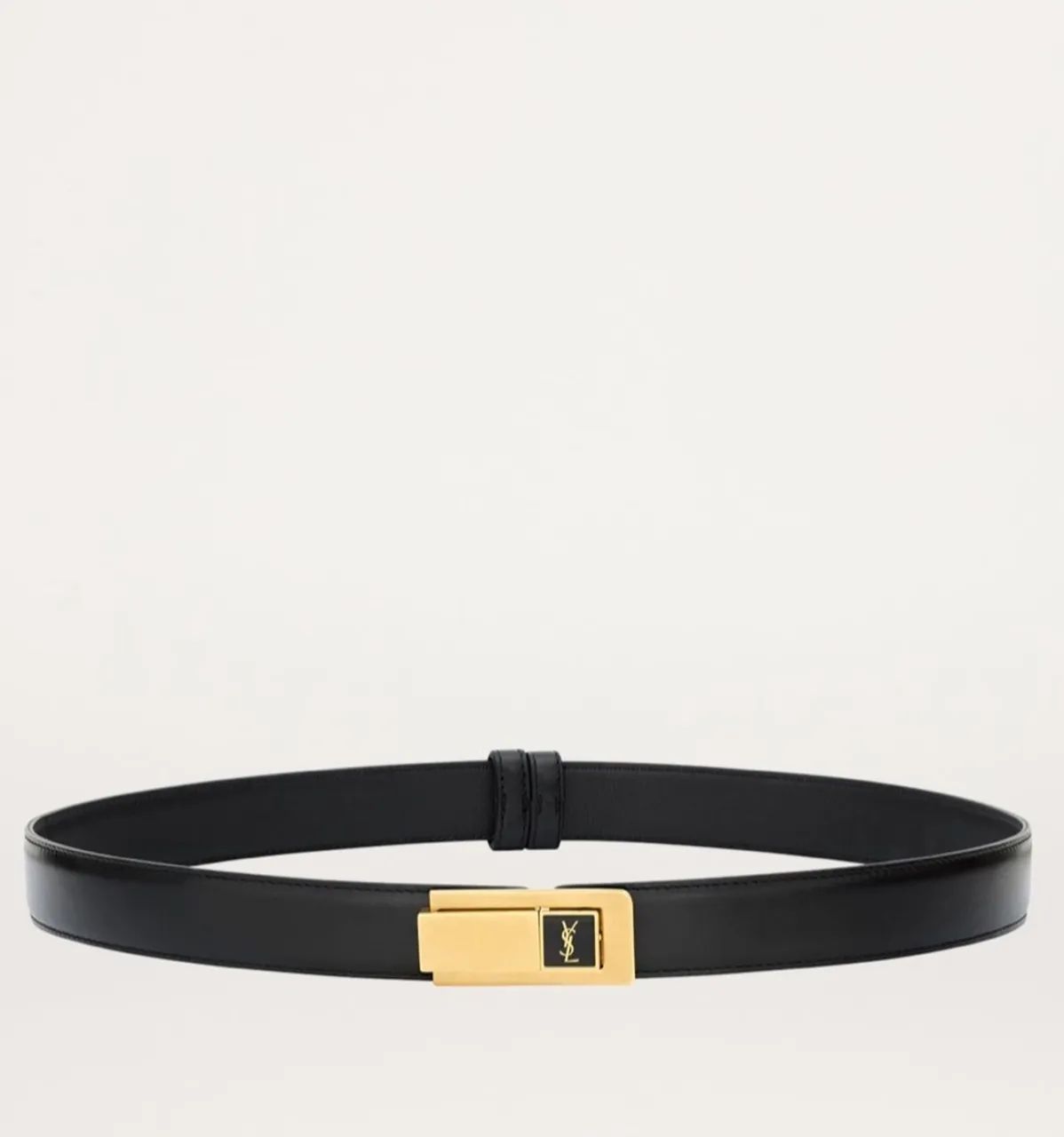 Cinto em couro Saint Laurent Leather Charniere