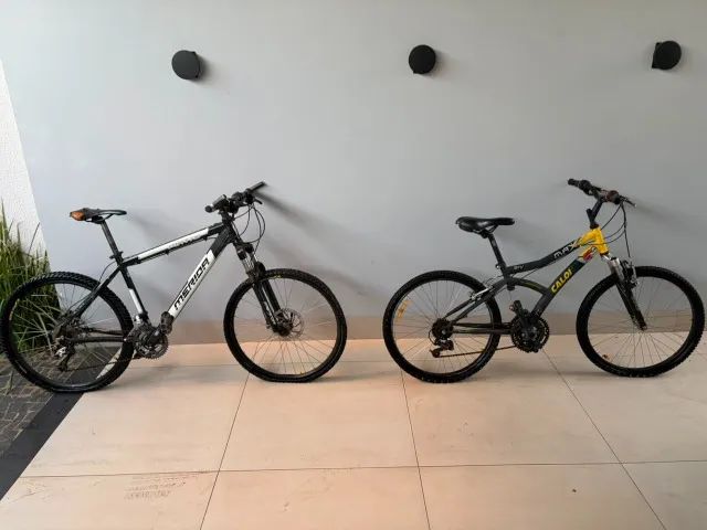 2 bicicletas MTB (Caloi + Merida) - Ótimo estado