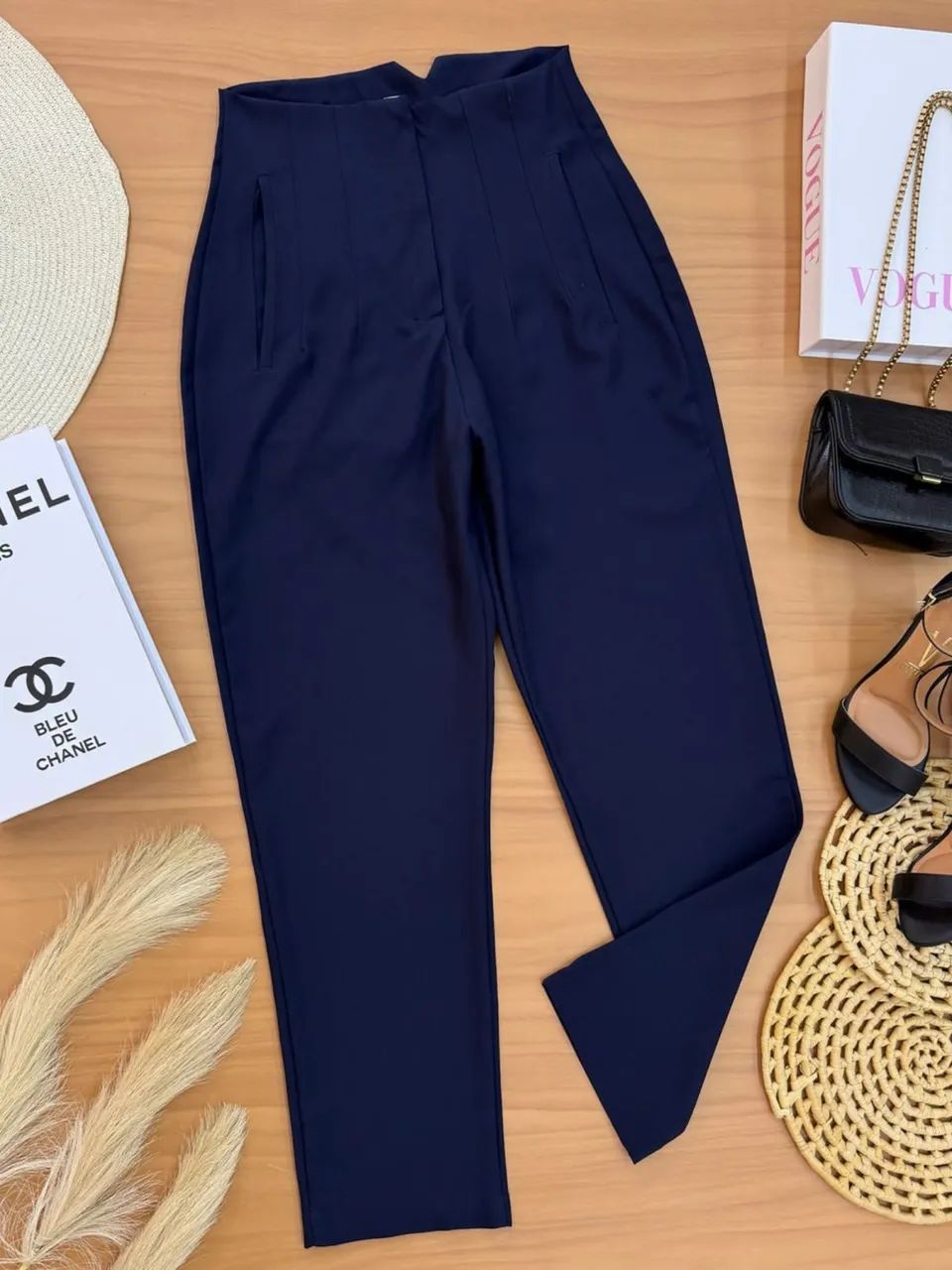 Calça estilo Zara azul marinho P 