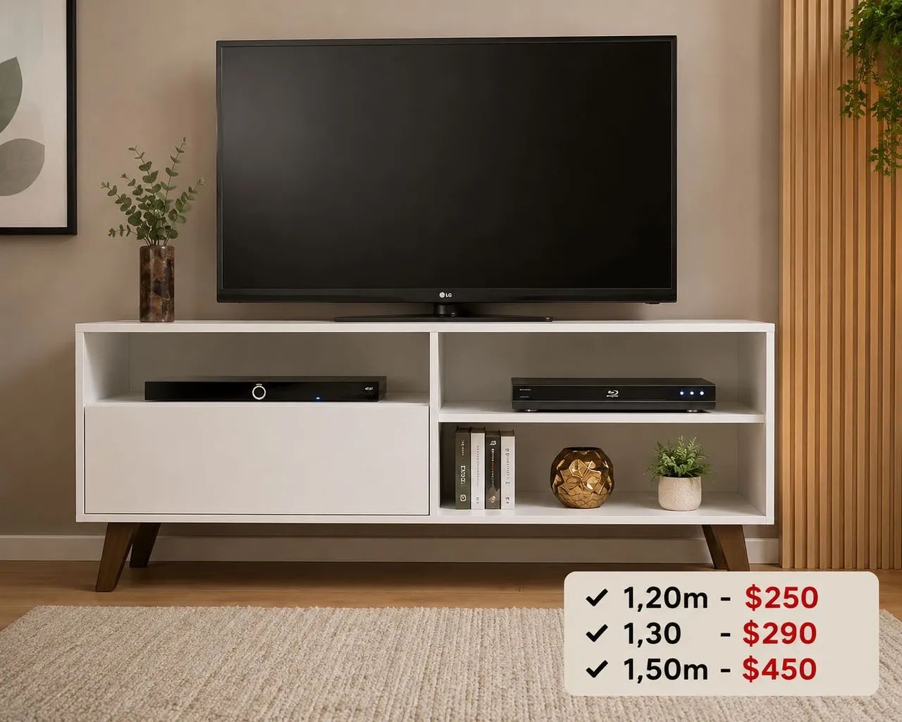 Rack para Tv Quarto/ Sala 100%mdf