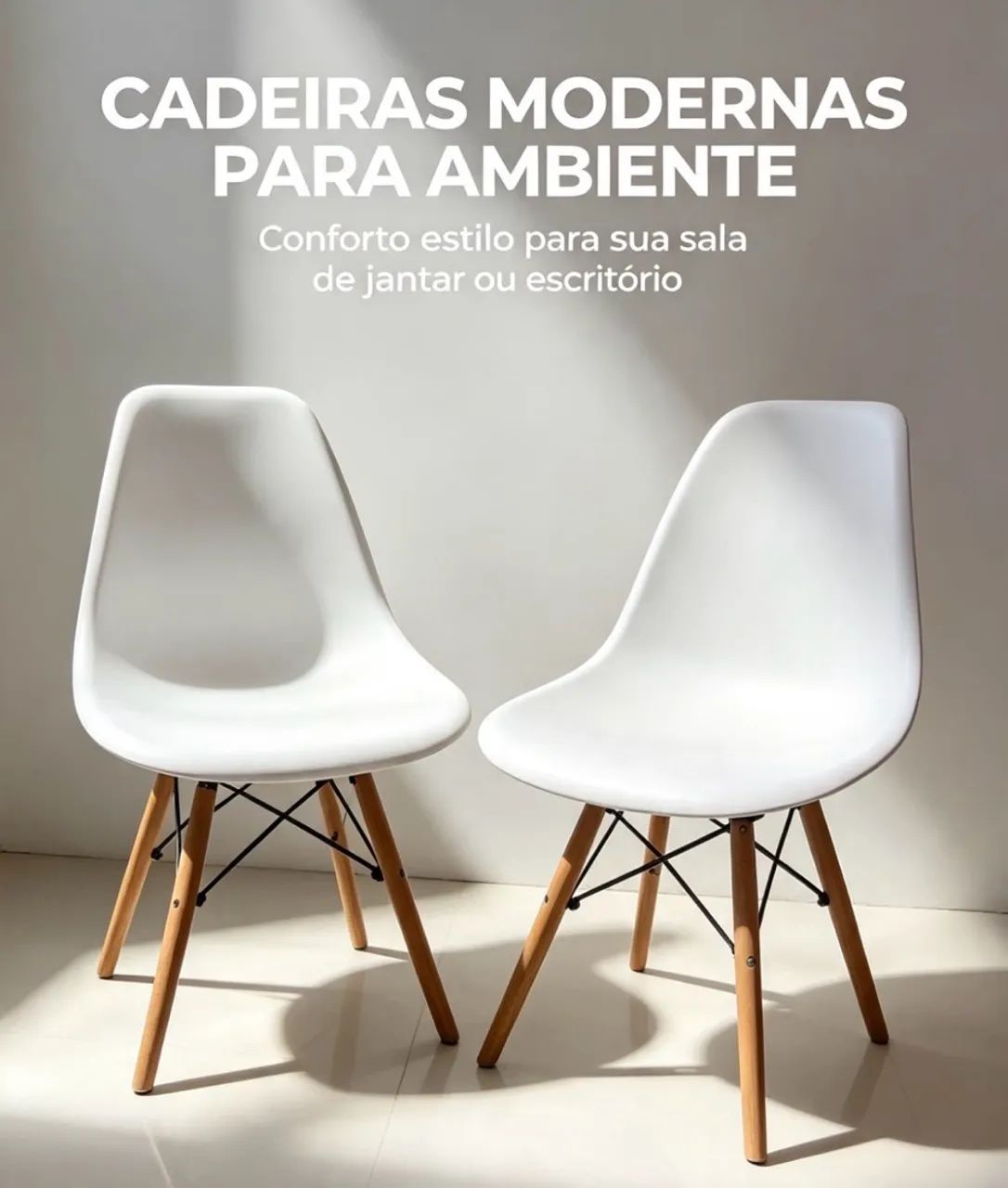 CADEIRAS MODERNAS BRANCAS 