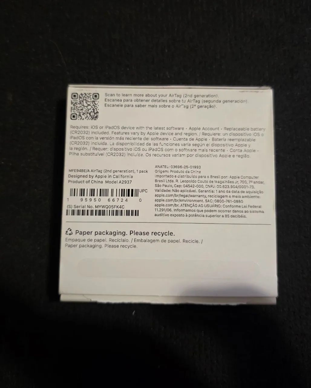 Apple AirTag (2ª geração) 2026 - Foto 4