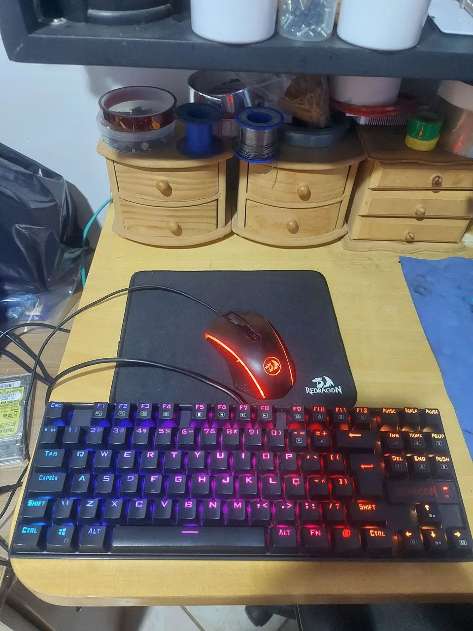 Teclado e mouse gamer