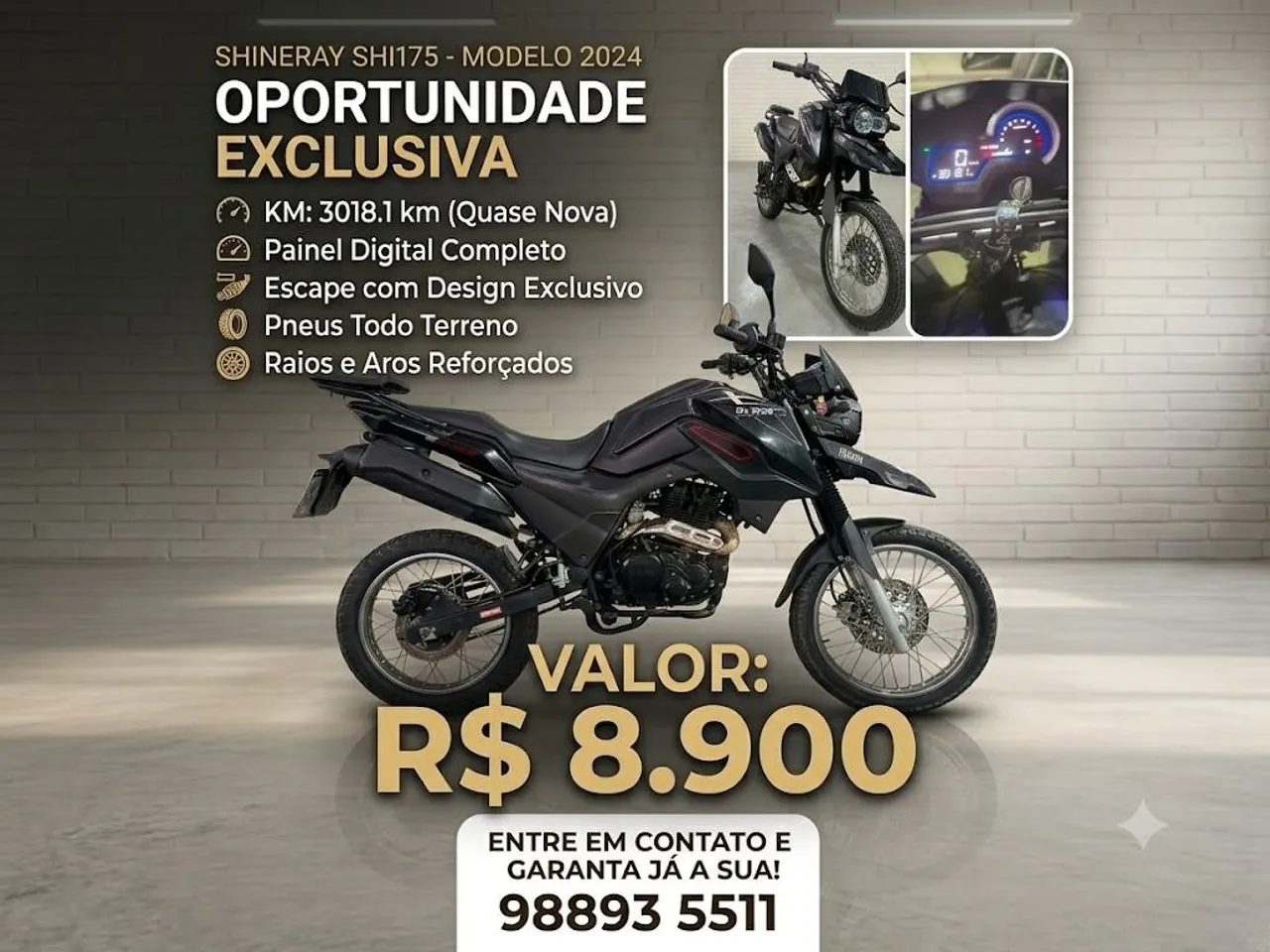 ★ Motos Shineray - Olinda, Grande Recife - Pernambuco