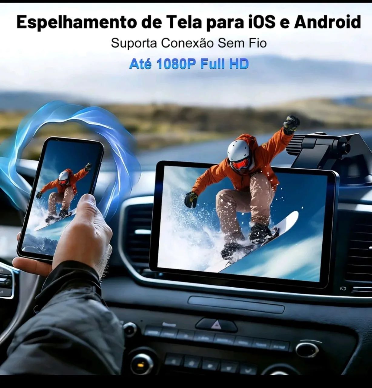 Carplay sem fio 7 polegadas  - Foto 5