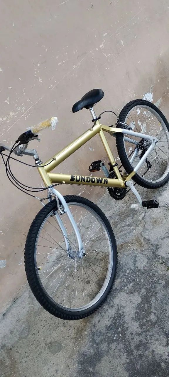 BICICLETA SUNDOWN ANOS 2000 EM ALUMÍNIO  - Foto 4