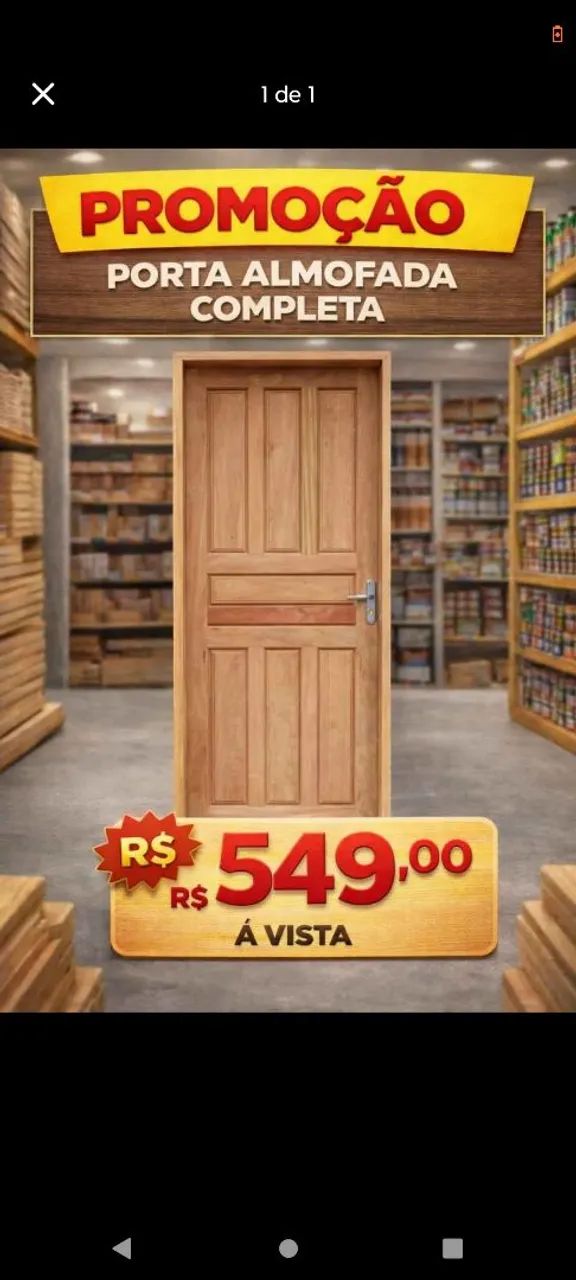 Porta de almofada completa já montada 549,00