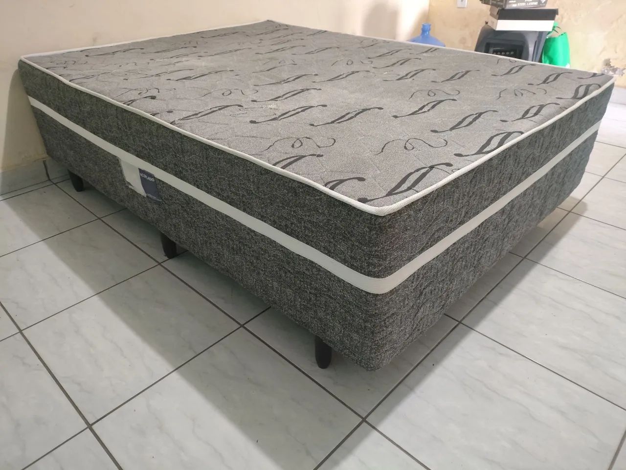 Cama Box Casal Completa + Colchão Espuma ProDormir - Ótimo Estado - Foto 2