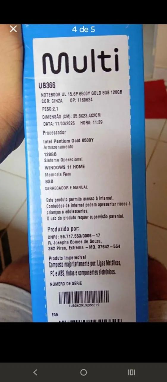 Notebook ultra god 8 de ram / 128gb - Foto 4