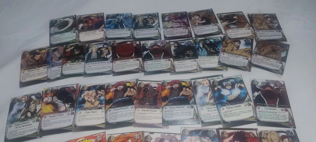 Lote 50 Cartas Naruto Antigas  - Foto 2