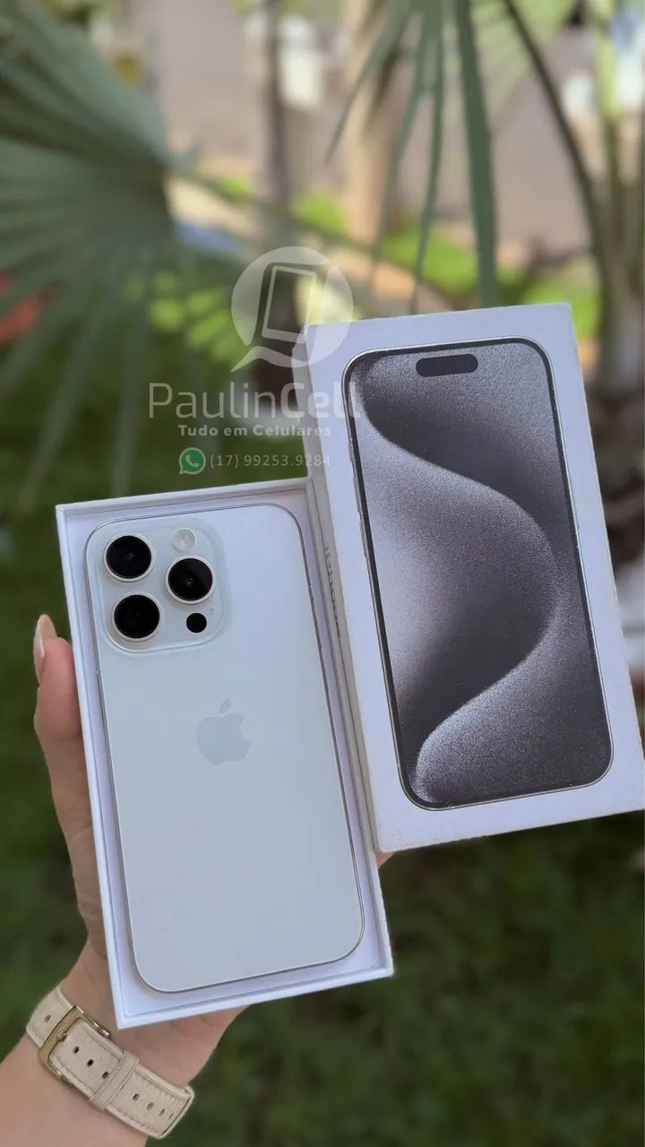 IPhone 15 pro 128gb branco completo  - Foto 3
