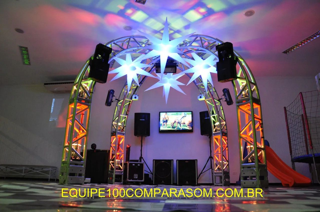Som, Iluminação, Telão e Dj para sua Festa