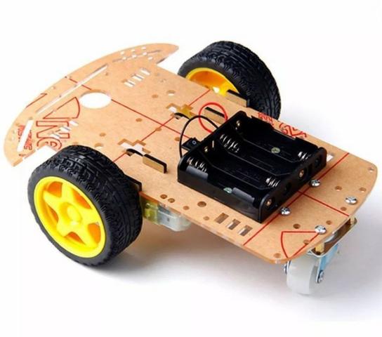 COD-AM211 Kit Chassi 2wd Carro Robô Arduino Automação Robotica