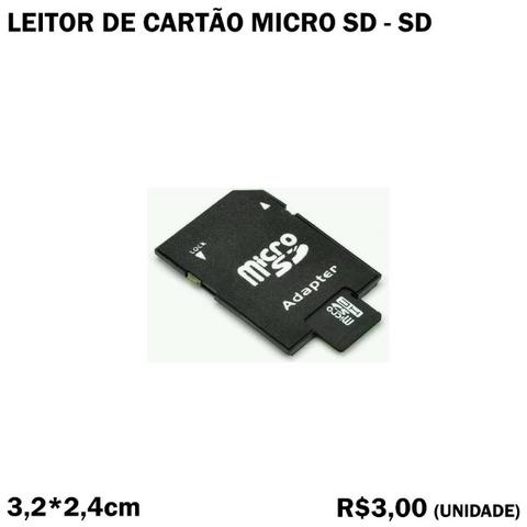 4 Leitores de Cartão Micro SD para SD