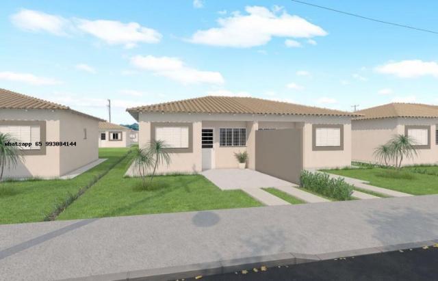 Casa para venda em várzea grande, paiaguas, 2 dormitórios, 1 banheiro, 2 vagas