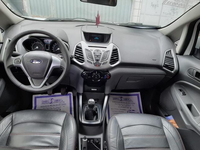 Ecosport branco2015,banco de couro,rodas de liga leve aro 15,unico dono - Foto 10
