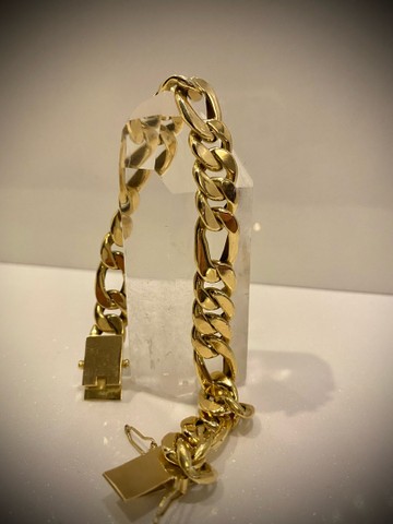 Pulseira Grumet 3x1 em ouro 18k 20,7 gramas - Foto 2