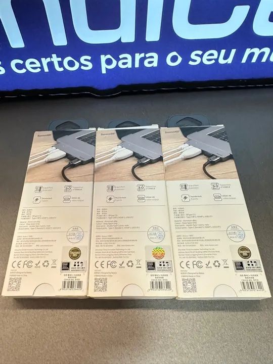 HUB USB 5 em 1 BASEUS NOVO LACRADO 64374417683073121