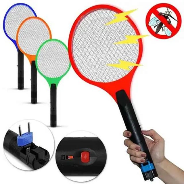 Raquete Mata Mosca e Mosquito Elétrica