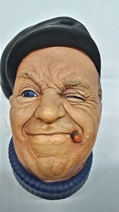Vintage Bosson Chalkware Head "Boatman" Made in England