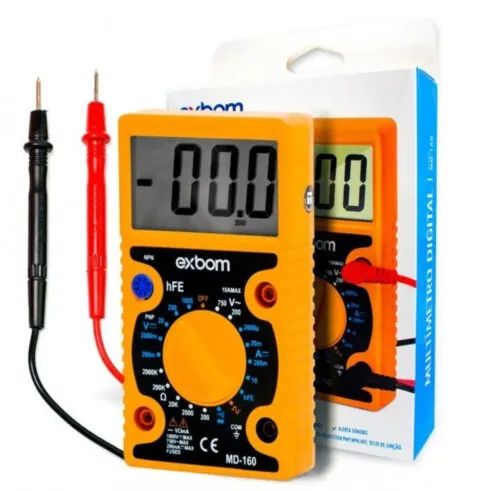 Multímetro Digital Exbom MD-160 com Visor Grande com Bipe - WZetta