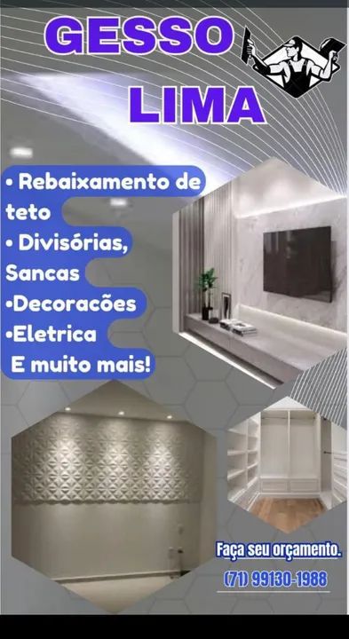 Gesso lima  orçamento via ZAP grátis *88