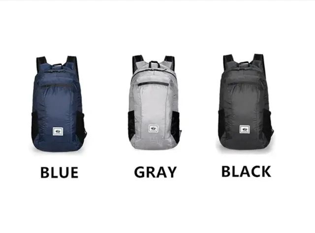 Mochila unisex ultraleve portátil, dobrável, viagem 20l impermeável esportes ao ar livre - Foto 2