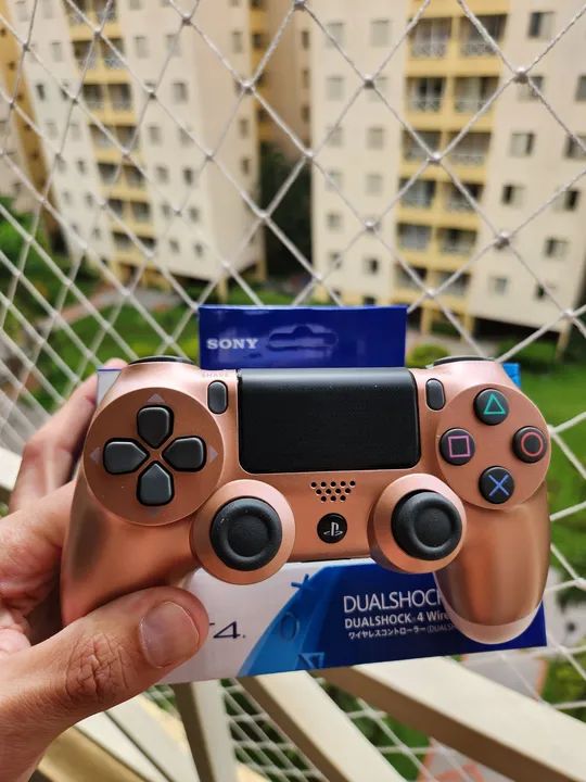 Controle Playstation 4 Rose Gold NOVO 