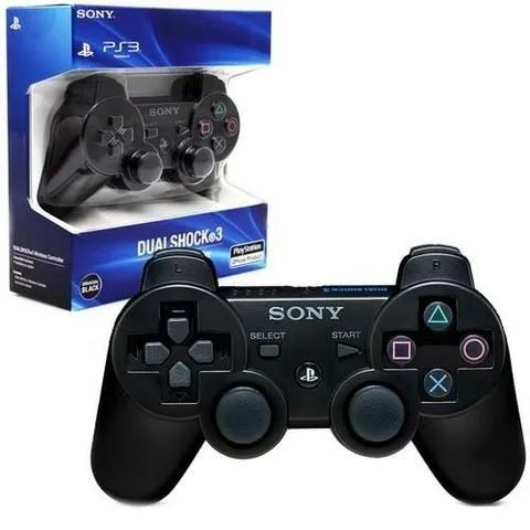 Controle Joystick Ps3 Black + Cabo Carregador - Foto 3