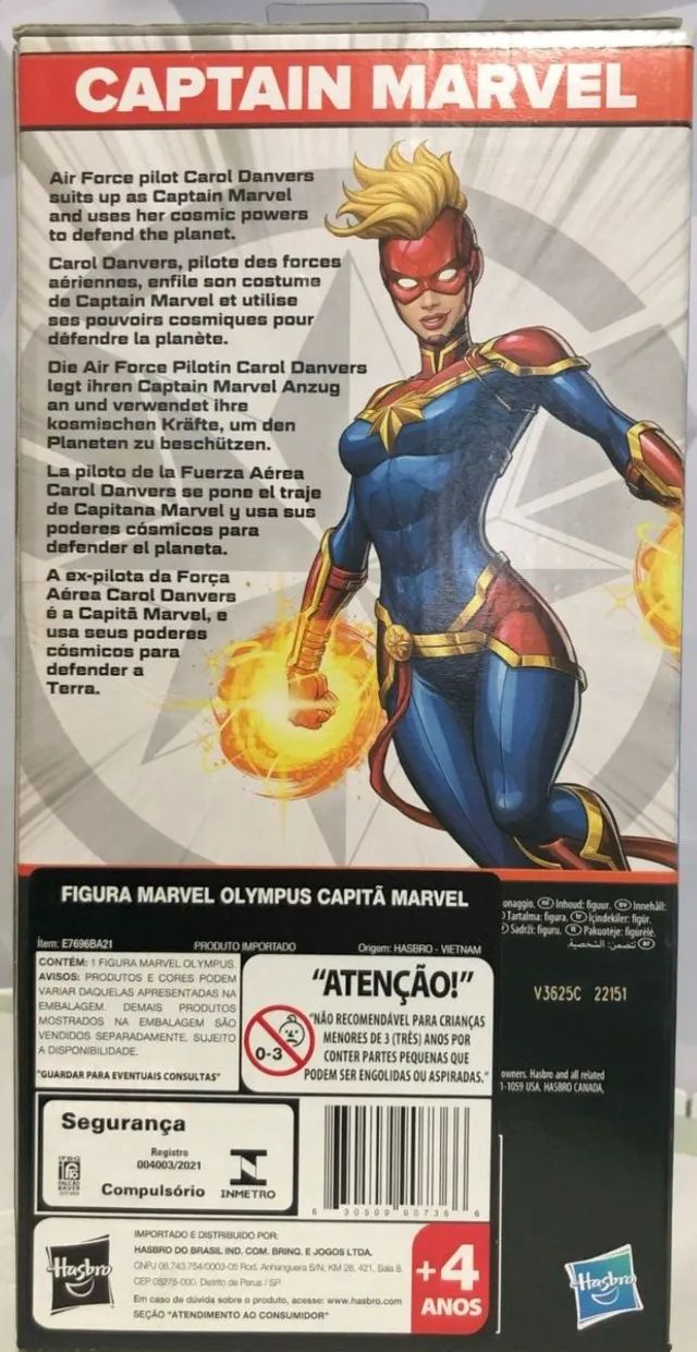 Boneca Capitã Marvel E7696 Olympus Marvel Hasbro - Foto 3
