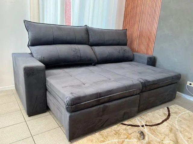 Sofás novos com duplo molejo com os melhores preços vem ver na loja