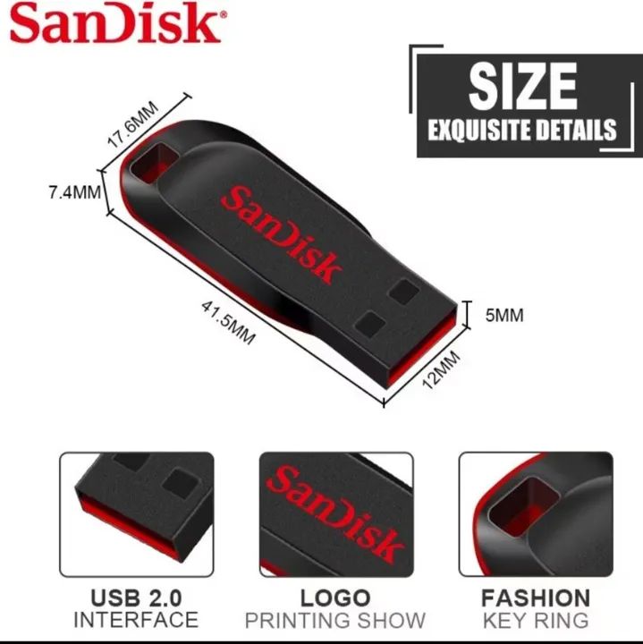 Pen Drive SanDisk 64GB USB 2.0 - Foto 4