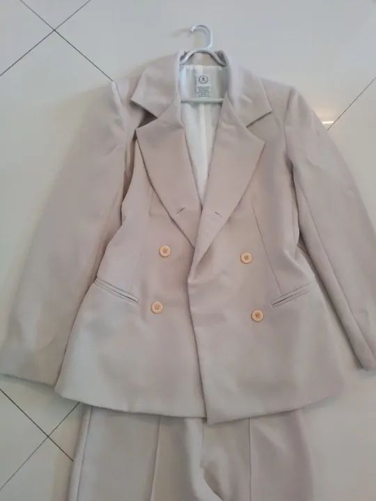 Blazer e Calça  Social Feminina Semi-novo - Foto 5