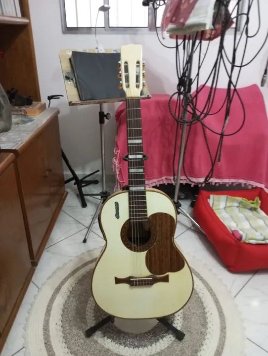 Violão em Nylon Elétrico da Marca Xadrez um Verdadeiro Classico!!! das Antigas!!! - Foto 2