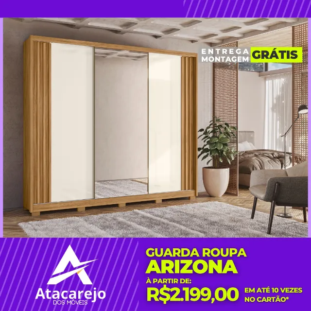Guarda Roupa Casal Entrega e Montagem Gratis