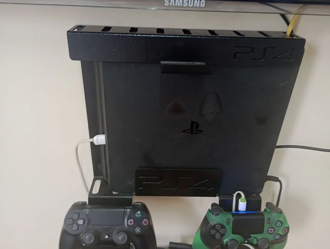 Console Play 4, completo com 2 controles 16 jogos  e caixa  - Foto 4