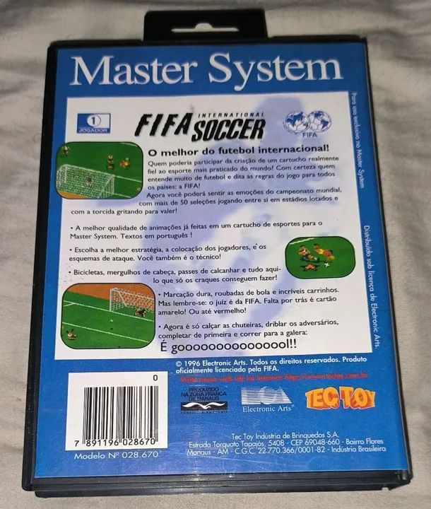 Fifa Internacional Soccer para Master System - Foto 2