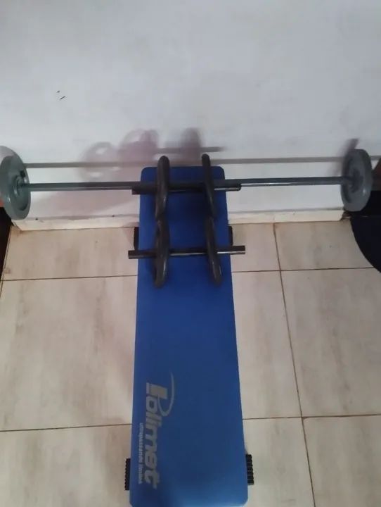 Halteres e Barra para Treino - Foto 3