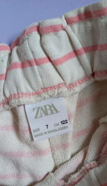 Shortinho listrado infantil Zara - Foto 3
