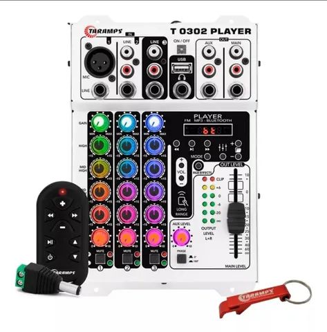Mesa de audio taramps T-0302 Player multicolor 