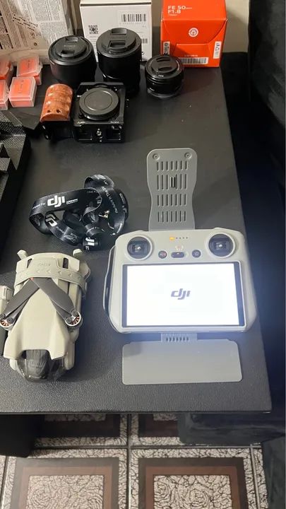Kit Filmaker Sony zv e 10 + Dji mini 3 com tela - Foto 3