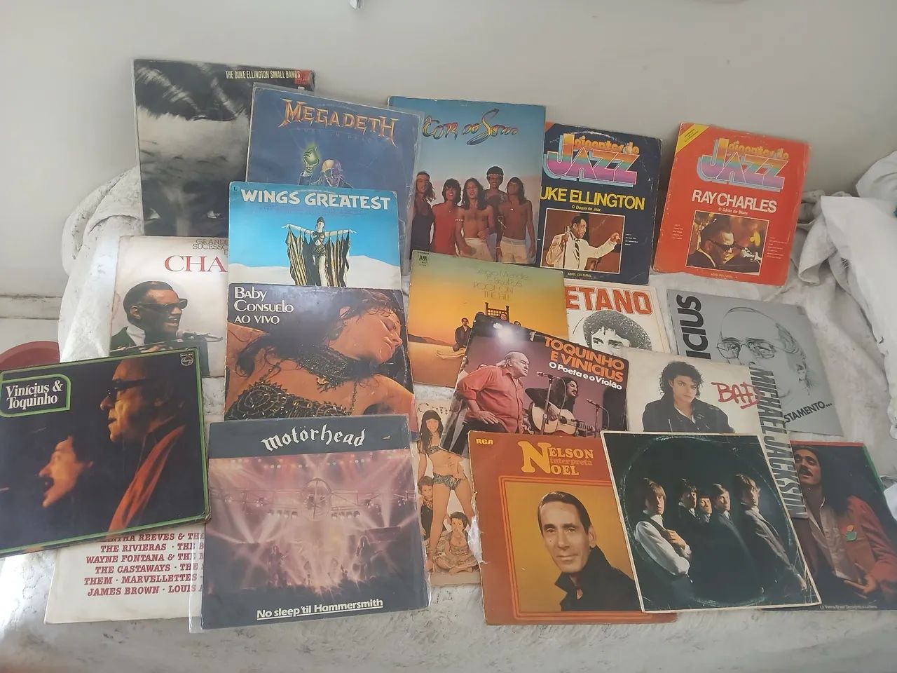 Lote de discos de vinil - Megadeth, Wings, Baby Consuelo, Motörhead e mais!