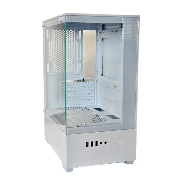 Gabinete Gamer Duex DXJ250-2 WH White *Sem Fan* - Micro-ATX, Mini-ITX - WZetta - Foto 2